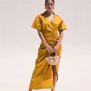Cult Gaia Calista Dress In Turmeric